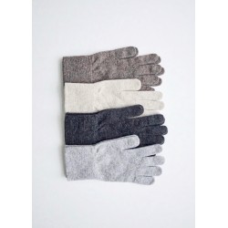 Uruguayan wool gloves, light grey