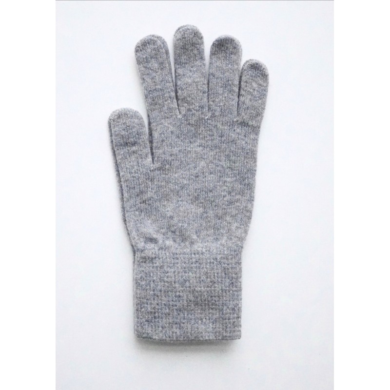 Uruguayan wool gloves, light grey