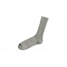 Wool ribbed socks, light grey