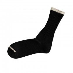 Silk cotton socks, black