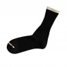 Chaussettes en soie et coton, noires