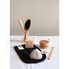 brosse à cheveux en bois