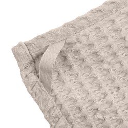 Bif waffle kitchen and wash cloth, stone cotton