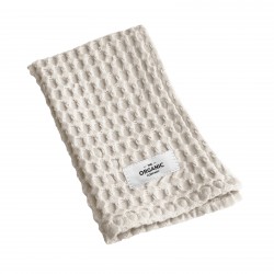 Bif waffle kitchen and wash cloth, stone cotton