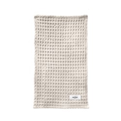 Essui main en nid d'abeille, coton beige