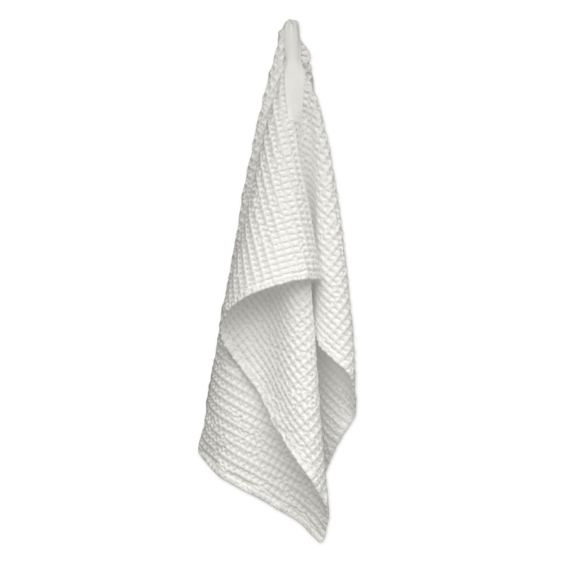 Bif waffle bath towel, white cotton