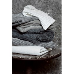 Bif waffle bath towel, white cotton