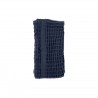 Big waffle bath towel, navy blue cotton