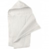 Big waffle baby towel, white cotton