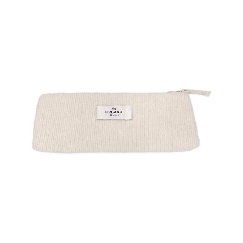 Trousse en velours beige