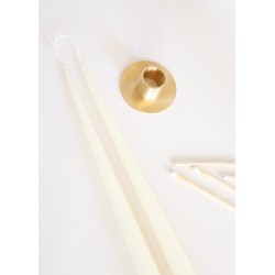 Taper candle, white