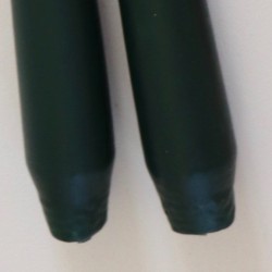 Taper candle, dark green