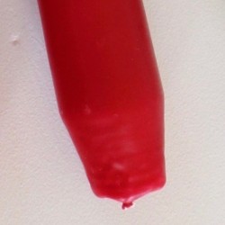 Taper candle, red