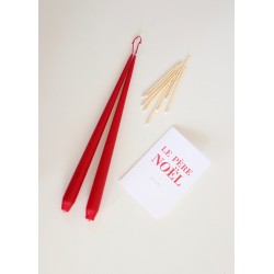 Taper candle, red