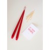 Taper candle, red