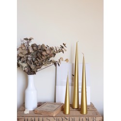 Cone candle, gold