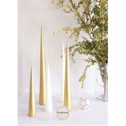 Cone candle, gold