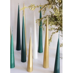 Cone candle, gold