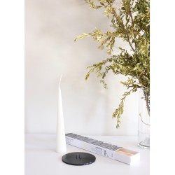 Cone candle, white