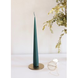 Bougie conique vert sapin