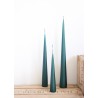 Cone candle, dark green