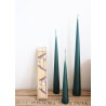 Bougie conique vert sapin