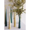 Cone candle, dark green