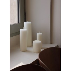 Pillar candle, white