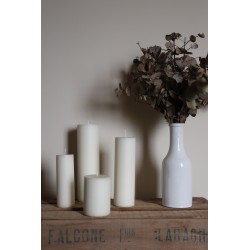 Pillar candle, white