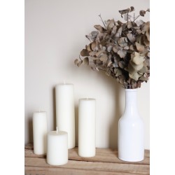 Pillar candle, white