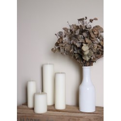 Pillar candle, white