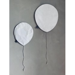 Ballon lumineux en papier blanc