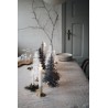 Fir tree - Paper 3D decoration kit, white and gold