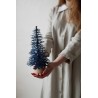 Fir tree - Paper 3D decoration kit, dark blue