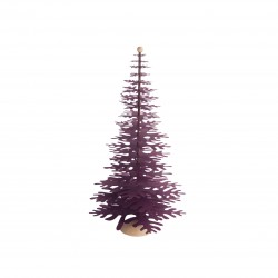 Fir tree - Paper 3D decoration kit, claret red