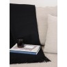 Black baby alpaga blanket