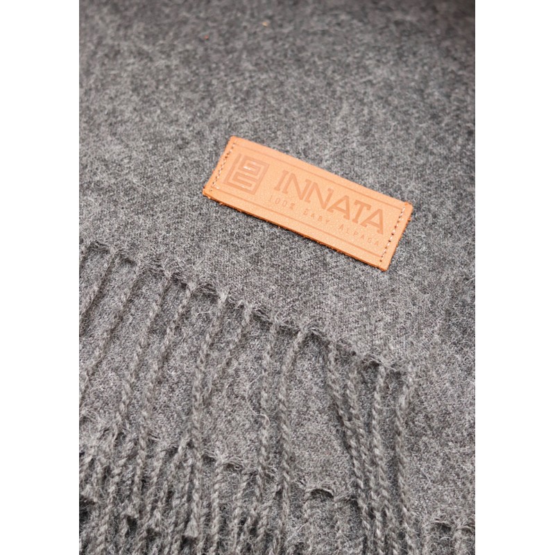 Dark grey baby alpaga blanket