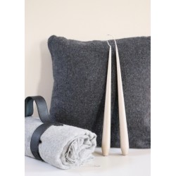 Light grey baby alpaga blanket