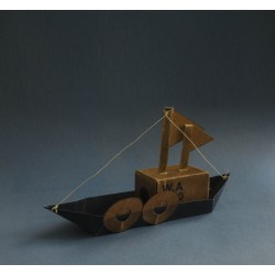 Wax paper boat - cargo boat