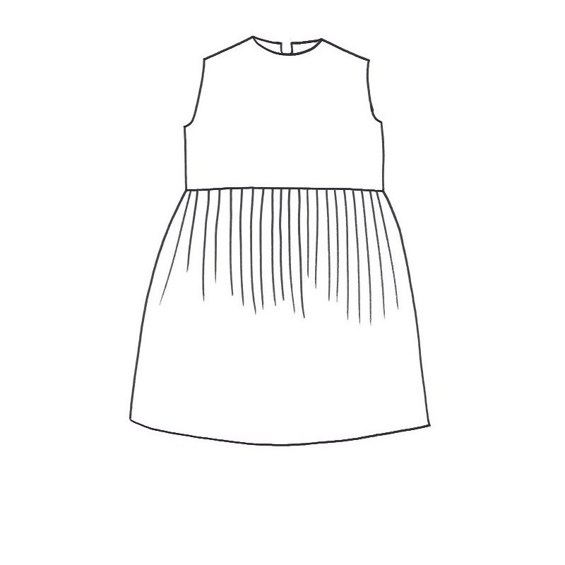 PLEATED DRESS SLEEVELESS