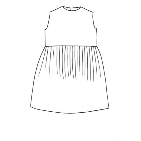 PLEATED DRESS SLEEVELESS