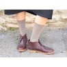 Chaussures Partridge, cuir noir et naturel