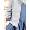 Veste tailleur, lainage gris