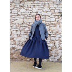 Veste tailleur, lainage gris