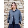 Veste tailleur, lainage gris