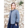 Veste tailleur, lainage gris