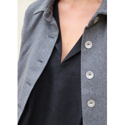 Veste, lainage gris