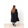 Manteau mixte, jean noir