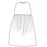 LONG PLEATED DRESS SLEEVELESS