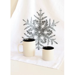 Dish towel "Snowflake" white